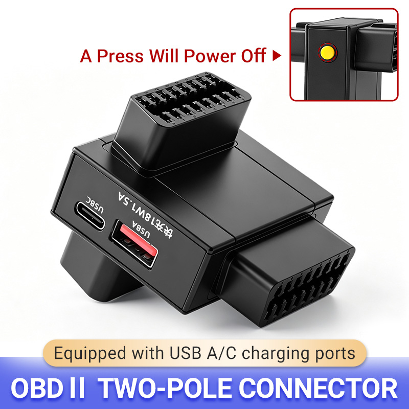 Usb C Cable - OBD2-splitteradapter, 1 naar 2, met 18W