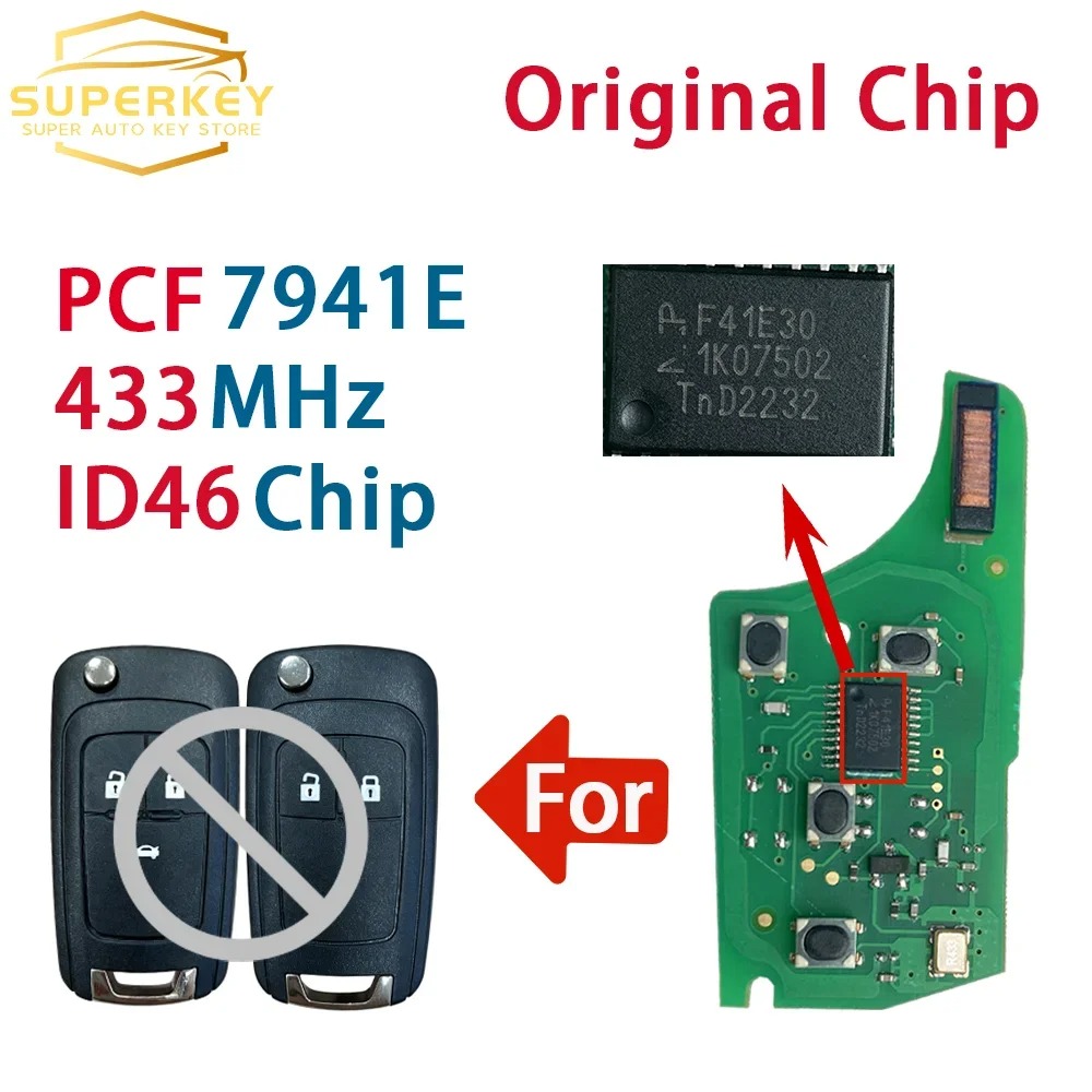 Proto Board - SUPERKEY PCF7941E 433MHz Autosleutel Printplaat Voor