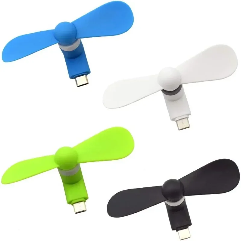 Micro Usb Cable - Type-C Mini draagbare microventilator Mobiele telefoon