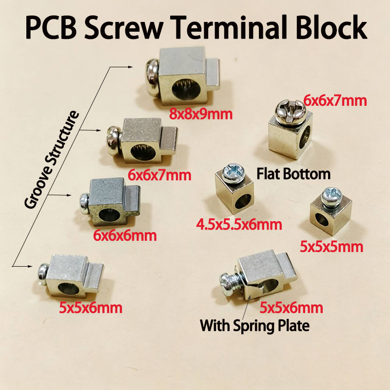 Screw Terminal Block - 10/20PCS PCB Schroefklemmenblok Vierkante Koperen Terminal