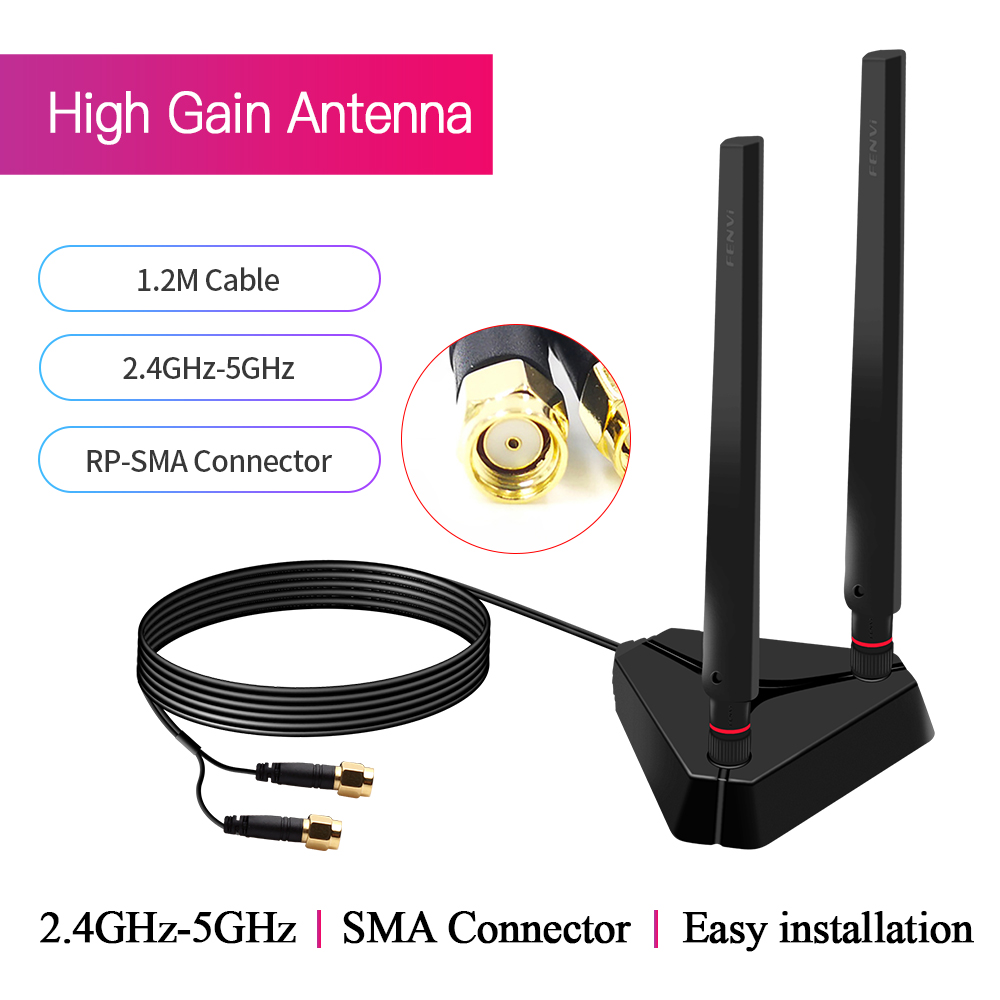 Ipex Connector - WiFi Antenne RP-SMA Mannelijke Connector Dual