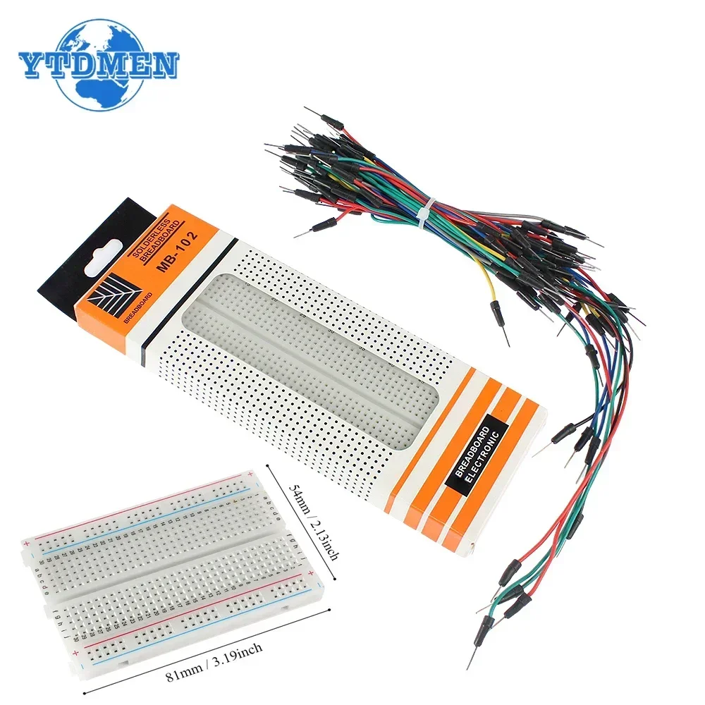 Breadboard 400 Point - MB-102 Broodplank 400 830 Punten Soldeerloze