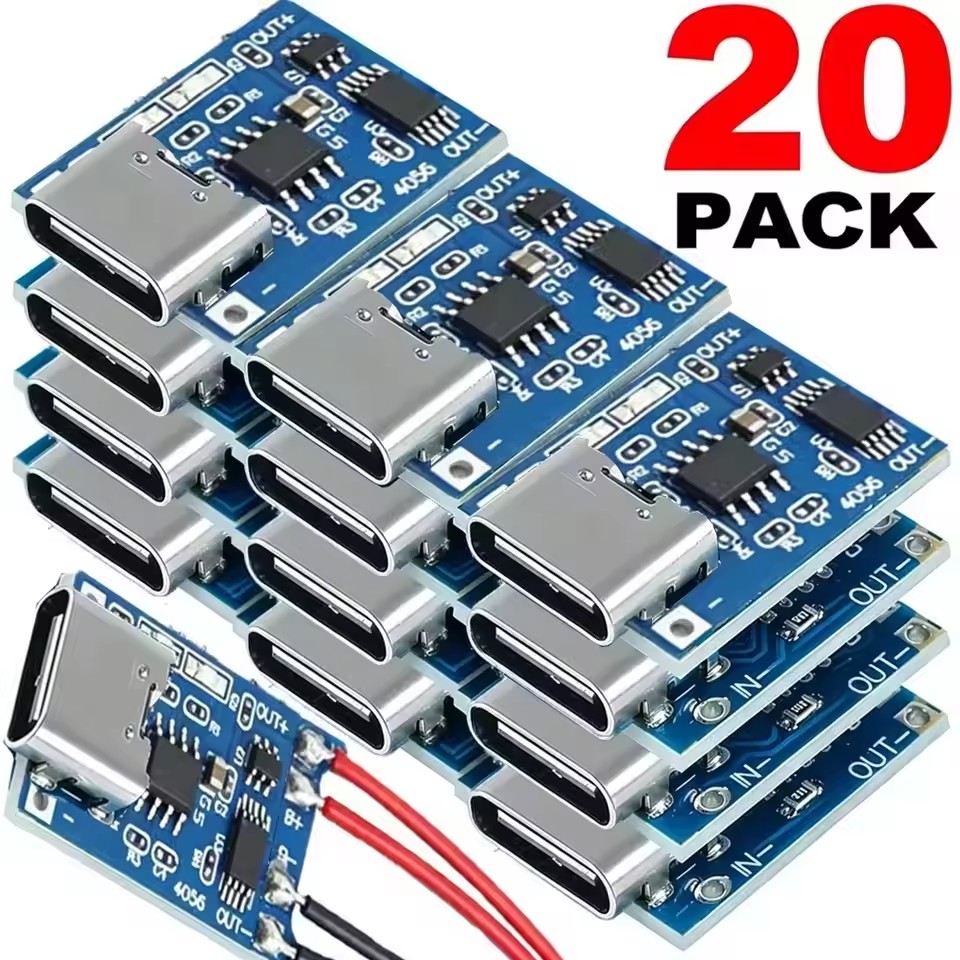 Tp4056 Module - USB Type-C TP4056 oplaadmodules, 5V 1A,