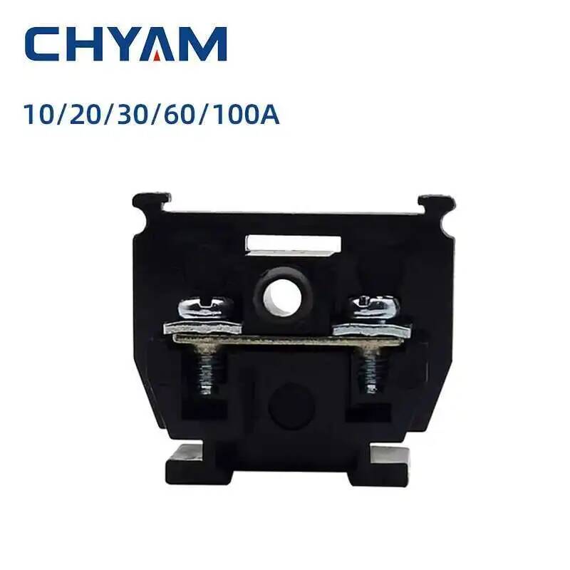 Screw Terminal Block - Klemmenblok Zwart TBC 10/20/30/60/100A 600V Aansluiting