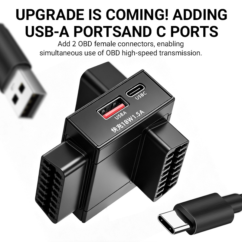 OBD2-splitteradapter, 1 naar 2 - Usb C Cable recensie en prijs