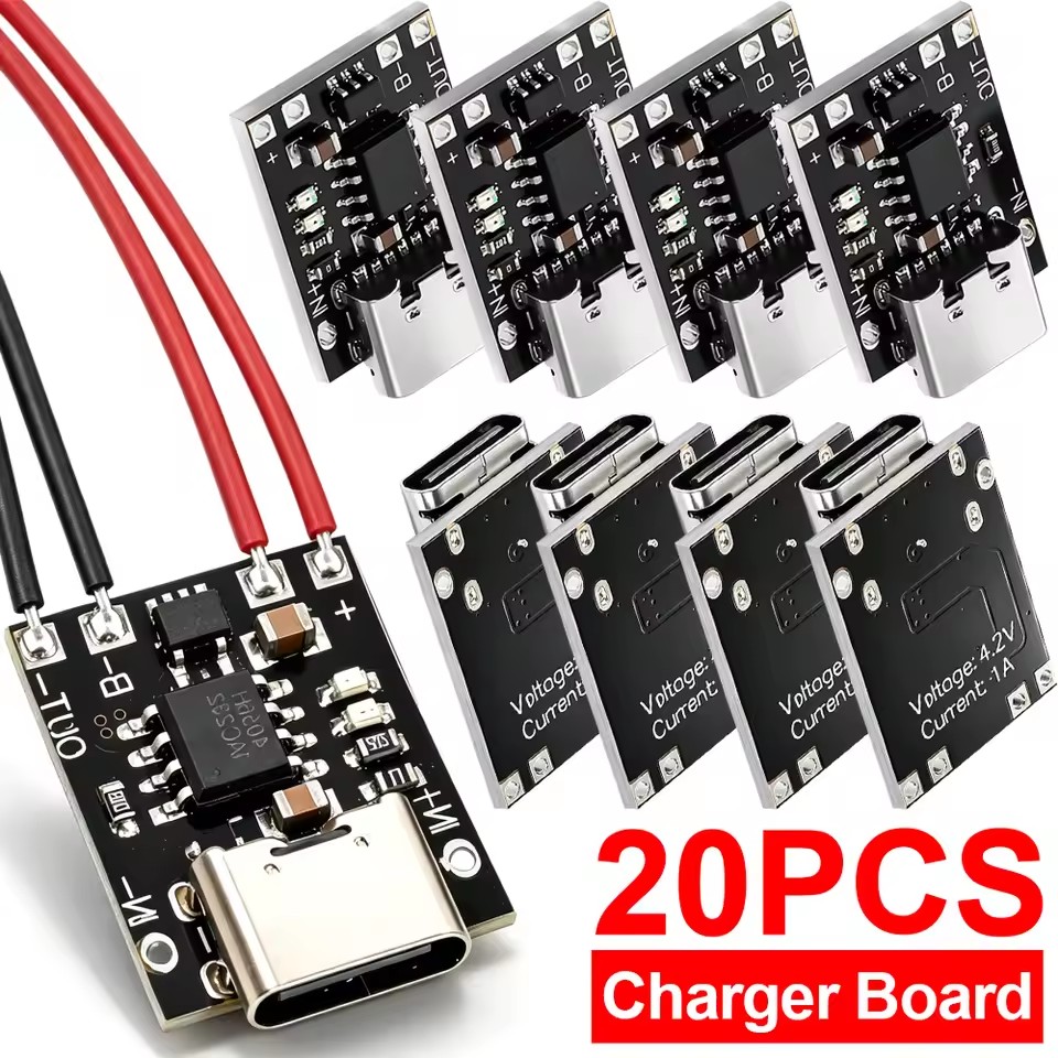 Type-C oplaadkaart met bescher - Li Ion Charger Module recensie en prijs