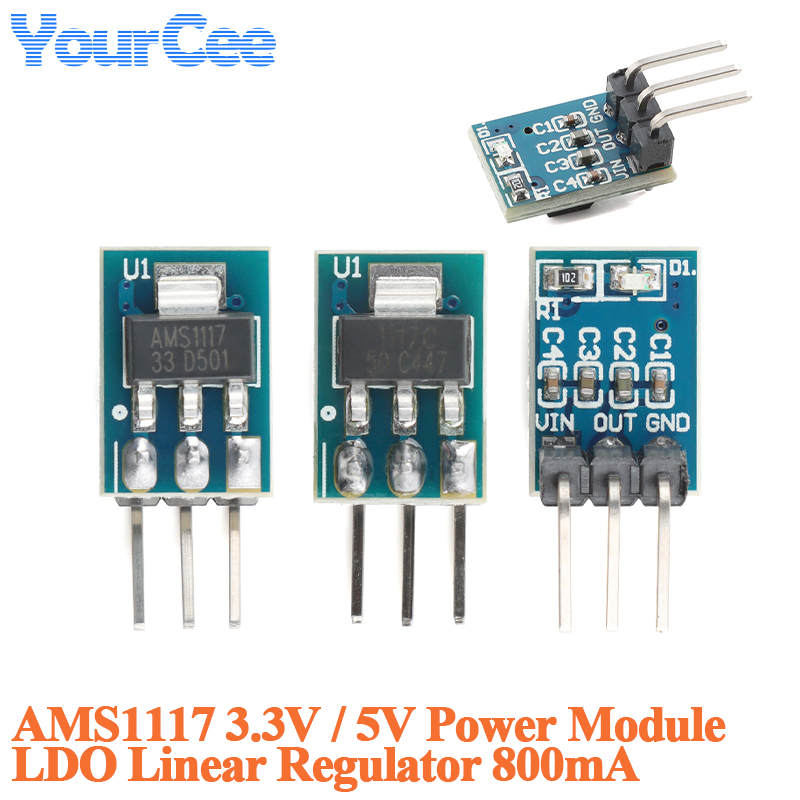 20 pcs/1 pc AMS1117 3.3 V 5 V  - Ams1117 Module recensie en prijs