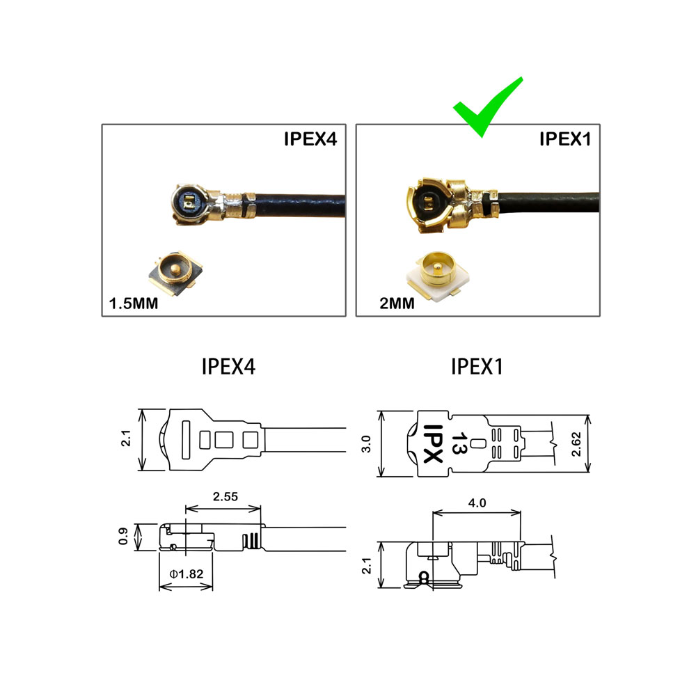 IPEX U.FL naar SMA Female kabe - Ipex Connector recensie en prijs