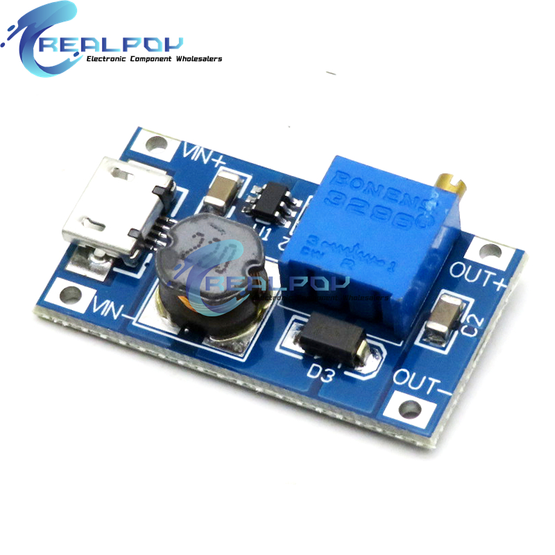 MT3608 DC-DC verstelbare boost - Tp4056 Module recensie en prijs