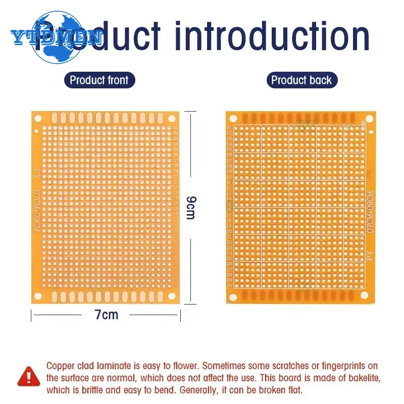 1-20 stks 5x7 cm PCB Universel - Perfboard recensie en prijs