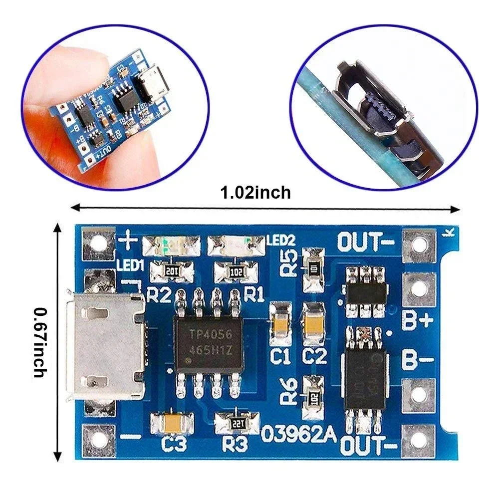 1-20 Stuks Type-C/Micro/Mini U - Li Ion Charger Module recensie en prijs