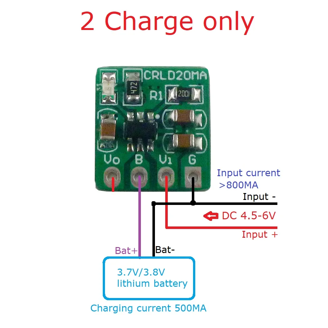 5X CRLD20MA Mini 2-in-1 3.7V 3 - Li Ion Charger Module recensie en prijs
