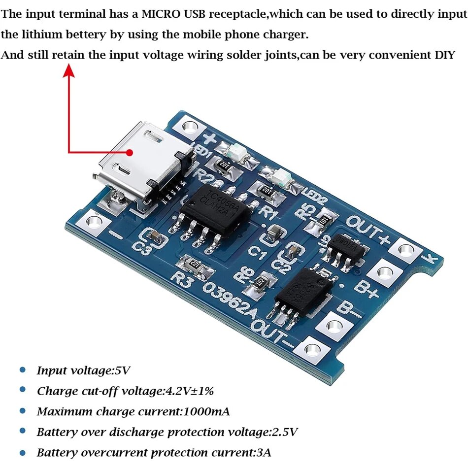20 stks TP4056 1A 5 V Lithiumb - Tp4056 Module recensie en prijs