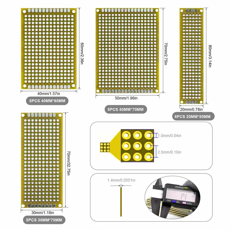 20 stks/partij PCB Prototype B - Perfboard recensie en prijs
